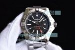 GF Factory Breitling Avenger II GMT SS Black Stick Dial Watch 43MM